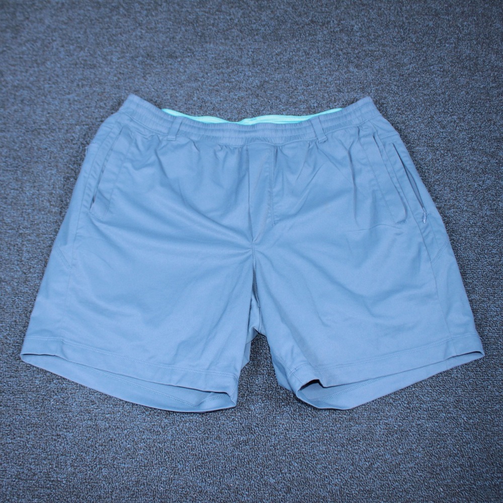 Birddogs Shorts Mens XXL Blue 7" Inseam Stretch Golf Casual Lined Athletic Gym